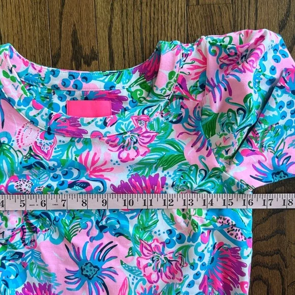 Lilly Pulitzer Harriet Mandevilla Baby Paradise Petals Terry Dress Size XS - Picture 9 of 14